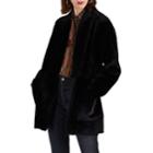 Barneys New York Women's Mink Fur & Leather Belted Coat - Black