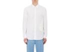 Loewe Men's Faux-leather-patch Shirt