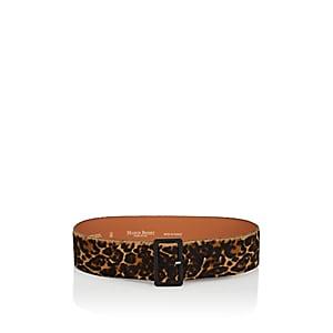 Maison Boinet Women's Leopard-spotted Calf Hair Belt-leopard