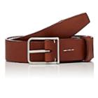 Felisi Men's Thin-buckle Leather Belt-brown