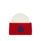 Moncler Men's Logo-patch Wool Beanie-red