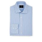 Fairfax Men's Striped Cotton Poplin Dress Shirt - Lt. Blue