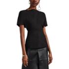 Rick Owens Women's Judith Textured-crepe Fitted Top - Black