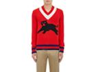 Gucci Men's Panther-graphic Wool Sweater