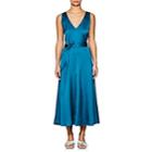 Giada Forte Women's Belted Maxi Dress-blue