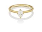 Tate Union Women's Oval-shaped White Diamond Ring