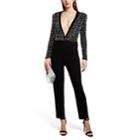Givenchy Women's Beaded Silk-wool Jumpsuit - Black