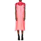 Prada Women's Sheer Organza Tieneck Dress-pink