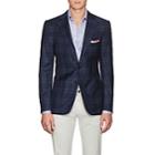Cifonelli Men's Montecarlo Checked Wool-cashmere Two-button Sportcoat-navy