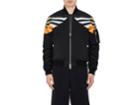 Givenchy Men's Digital Wing-print Cotton Bomber Jacket
