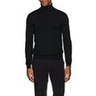 Brioni Men's Fine-gauge Wool-blend Turtleneck Sweater - Black