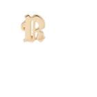 Bianca Pratt Women's Gothic R Stud Earring - Gold