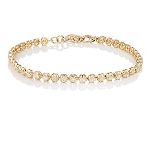 Carbon & Hyde Women's Rosette Tennis Bracelet-gold