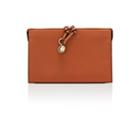 Chlo Women's Alphabet Leather Pouch-brown