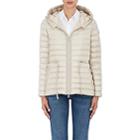 Moncler Women's Raie Down-quilted Hooded Coat - Champagne
