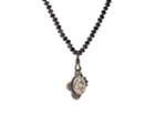 Miracle Icons Men's Onyx Rondelle & Triple-pendant Necklace