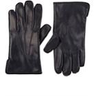 Barneys New York Men's Cashmere-lined Leather Gloves-navy
