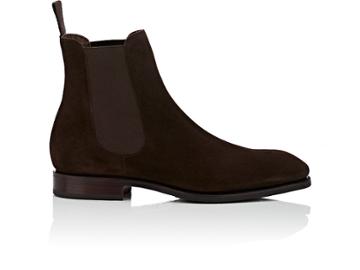 Carmina Shoemaker Men's Suede Chelsea Boots