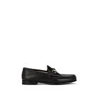 Gucci Men's Roos Bit-embellished Leather Loafers - Black
