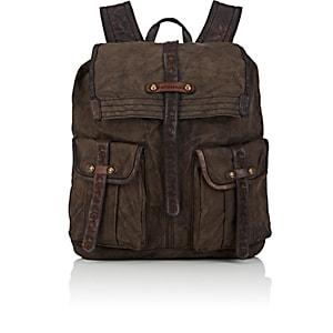 Campomaggi Men's Canvas Backpack-gray