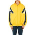 Balenciaga Men's Striped Tech-fabric Oversized Track Jacket-yellow
