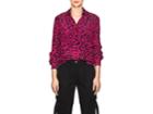 Robert Rodriguez Women's Leopard-print Silk Blouse