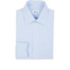 Brioni Men's Micro-striped Textured Cotton Dress Shirt - Lt. Blue