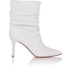 Gianvito Rossi Women's Cecile Leather Ankle Boots-white