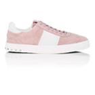Valentino Garavani Men's Flycrew Suede Sneakers-pink, Wht