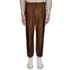 Prada Men's Side-stripe Nylon Pants - Brown