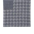 Simonnot Godard Men's Geometric-pattern Cashmere-blend Handkerchief-navy