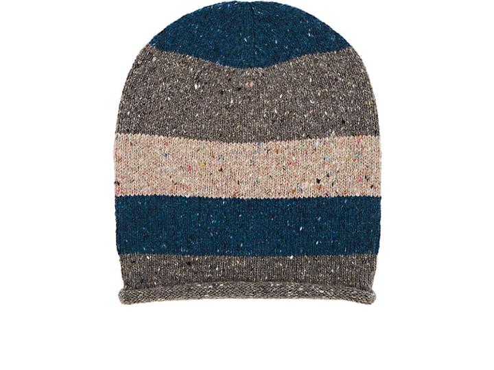 Barneys New York Men's Donegal Striped Wool-cashmere Hat