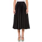 Prada Women's Pleated Tech-fabric Midi-skirt-black