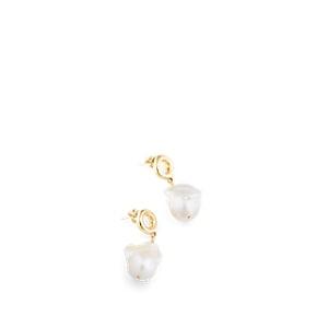 Nina Kastens Women's Crumb Drop Earrings - Pearl