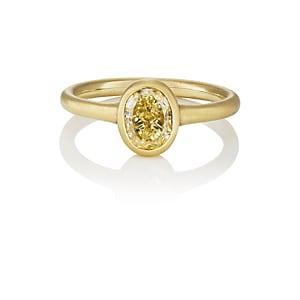 Tate Union Women's Yellow Diamond & Yellow Gold Ring