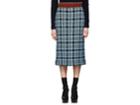 Dries Van Noten Women's Plaid Stockinette-stitched Midi-skirt