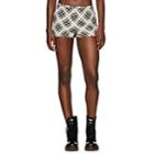 Marc Jacobs Women's Plaid Washed Silk Shorts - White Pat.