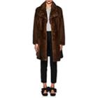 Co Women's Mink Fur A-line Coat-brown