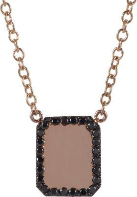 Finn Women's Black Diamond & Rose Gold Looking-glass Scapular Necklace