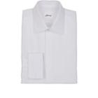 Brioni Men's Striped-bib Cotton Voile Tuxedo Shirt-white