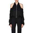 Helmut Lang Women's Cutout-shoulder Wool Bomber Jacket-black
