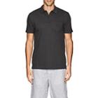 Sunspel Men's Riviera Cotton Polo Shirt-charcoal