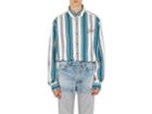 Balenciaga Men's Europe Striped Cotton Oversized Shirt
