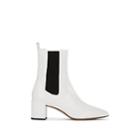 Barneys New York Women's Patent Leather Chelsea Boots - White