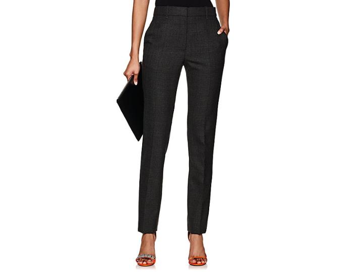 Calvin Klein 205w39nyc Women's Checked Worsted Wool Trousers