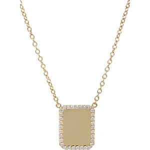 Finn Women's Diamond & Gold Looking-glass Pendant Necklace