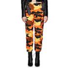 Off-white C/o Virgil Abloh Women's Camouflage Cotton Ripstop Cargo Pants - Orange