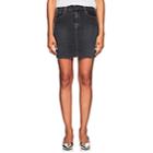 J Brand Women's Lyla Denim Mid-rise Miniskirt-black