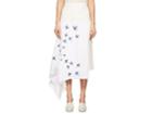 J.w.anderson Women's Bird-embroidered Linen Asymmetric Skirt