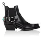 Calvin Klein 205w39nyc Men's Tipped-strap Leather Chelsea Boots-black